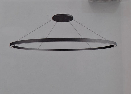 Candeeiro Circular Suspenso em Alumínio 50W-Preto