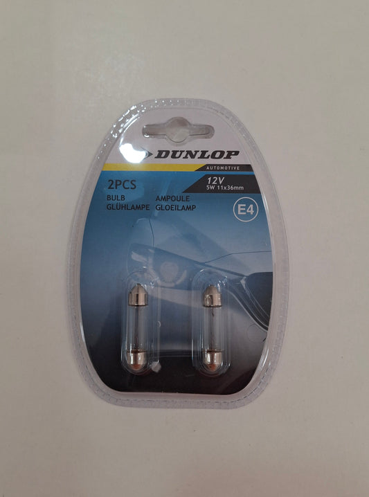 Lâmpada Auto Tubular 2Pcs, 12v/5w