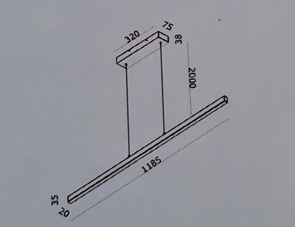 Candeeiro Suspenso de Mesa