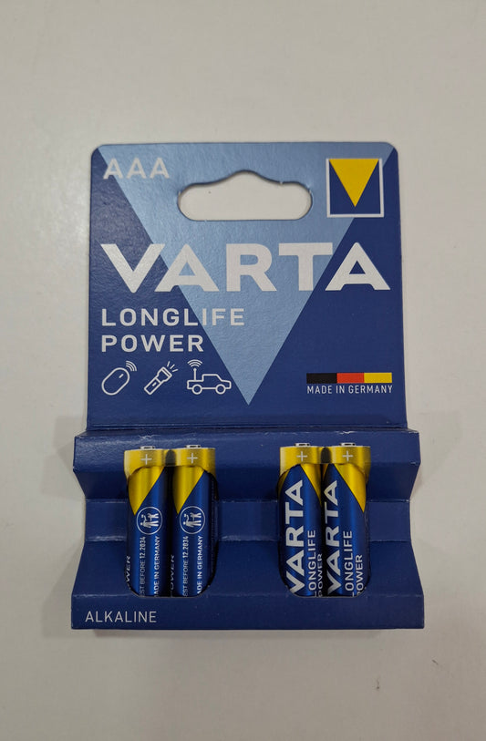 Pilhas VARTA Tipo AAA 4x1,5v
