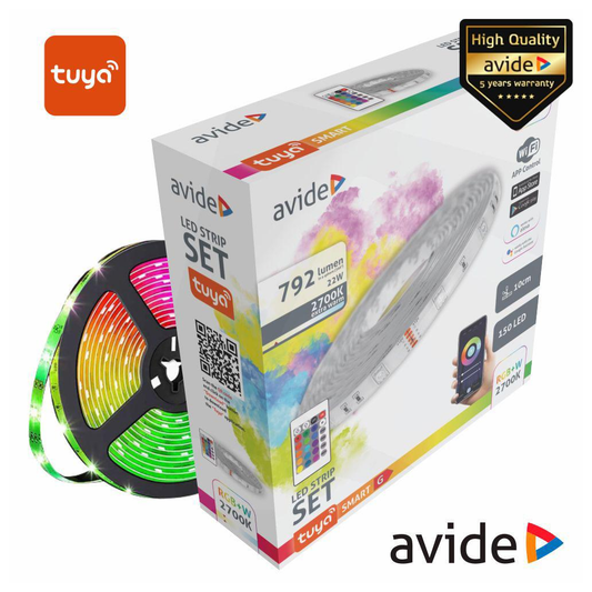 Kit Fita de LED 5m RGB 12v c/comando e Wi-Fi